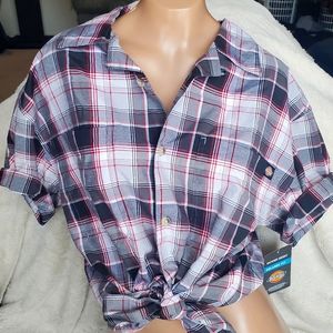 Dickies relaxed fit button up